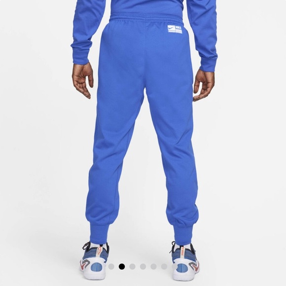 Nike Dri-FIT Standard Issue Men's Cuffed Sweatpants Basketball Blue Medium Sport - Picture 3 of 15
